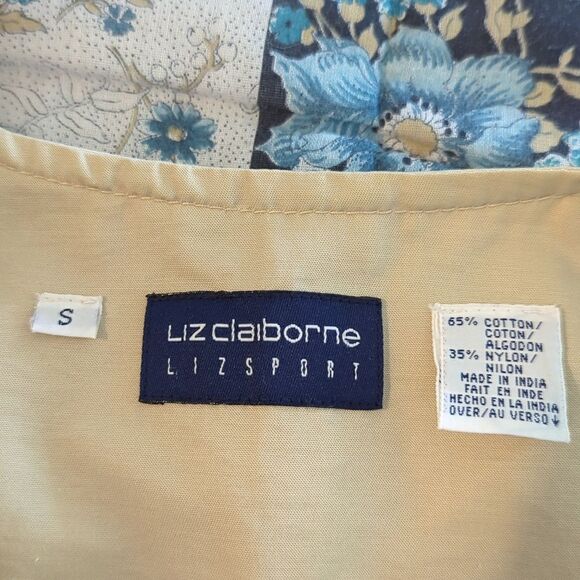 Liz Claiborne Vintage women's tan utility sport nylon vest‎ size small - Picture 2 of 7